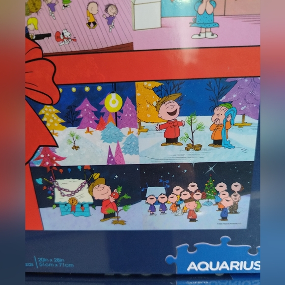 SEALED & NEW! 1000 PIECE CHARLIE BROWN CHRISTMAS PUZZLE 1000pc - Picture 6 of 8